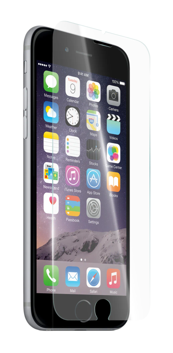 Just-Mobile Xkin iPhone 6+ Tempered Glass - Red
