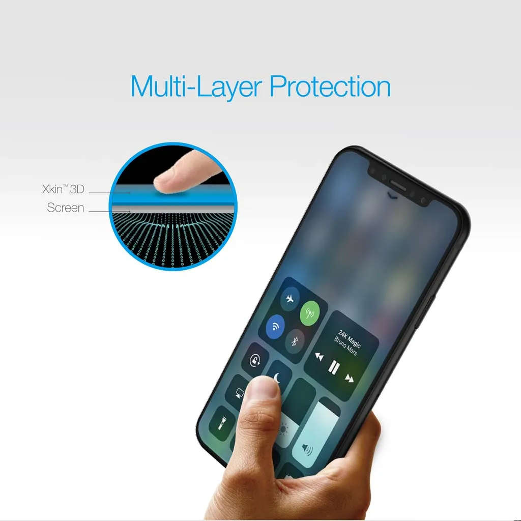 Just Mobile Xkin Tempered Glass iPhone Xs, X Screen Protector