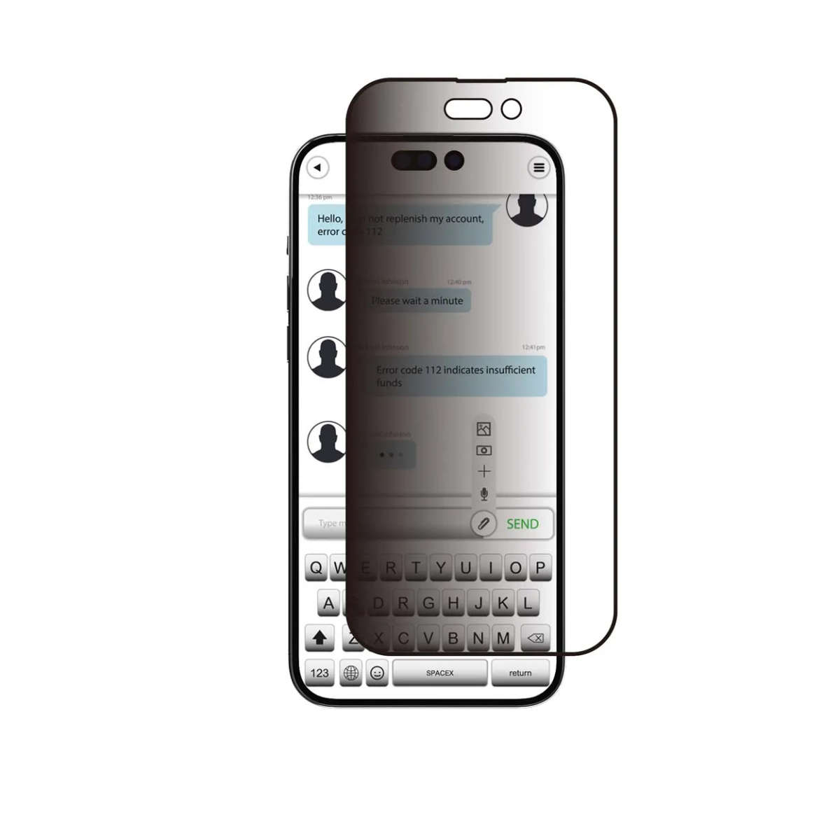 SwitchEasy Glass Privacy for iPhone 14 Pro - Clear