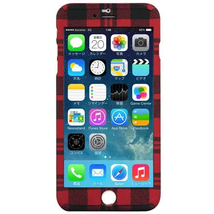 ZENDO NanoSkin iPhone 6, 6S - Checkered Red