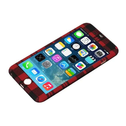 ZENDO NanoSkin iPhone 6, 6S - Checkered Red