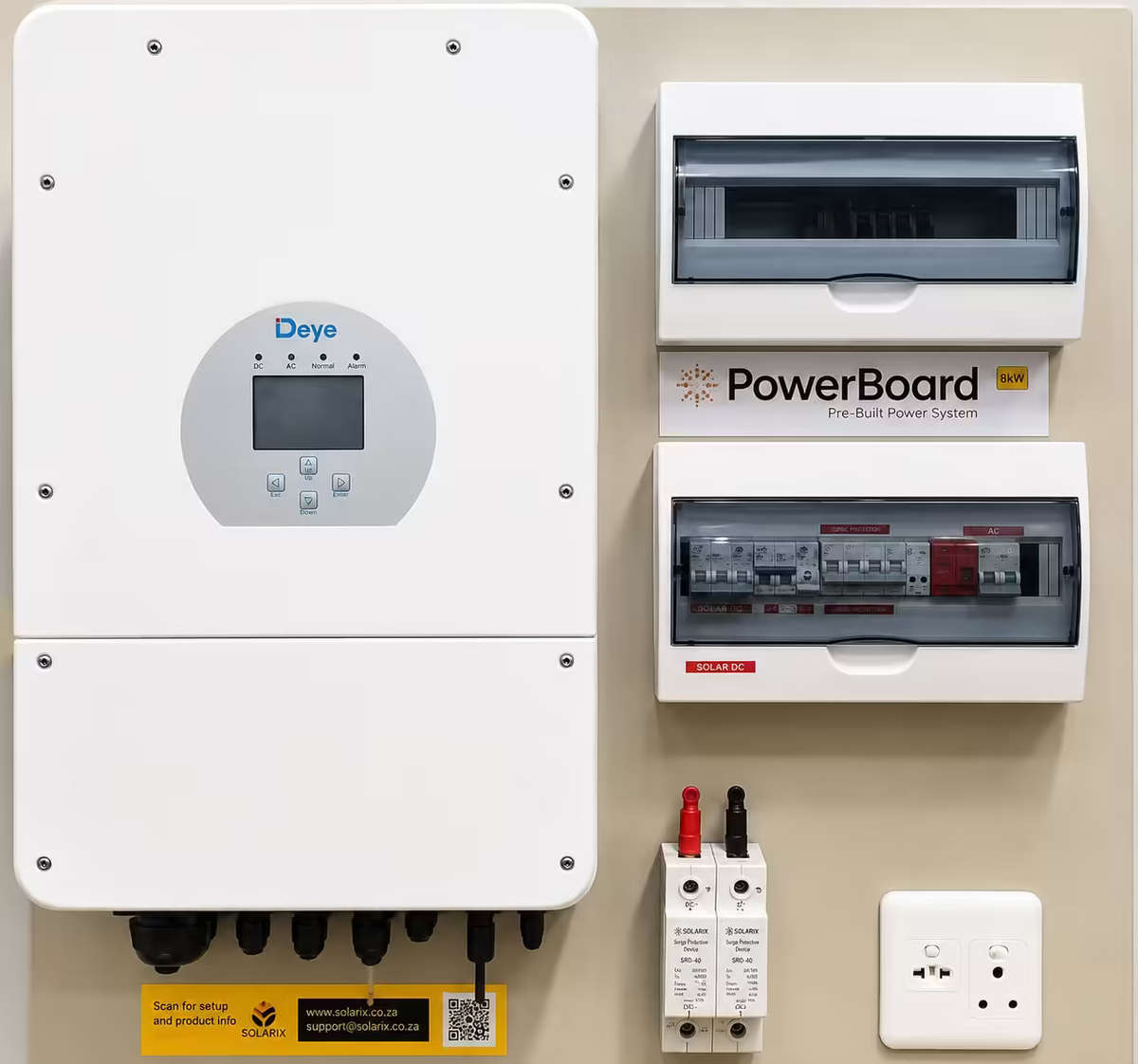 SOLARIX PreBuilt 8kW Powerboard with Deye