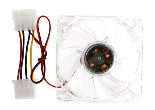 UniQue 80mm Clear Case Fan with Blue LED