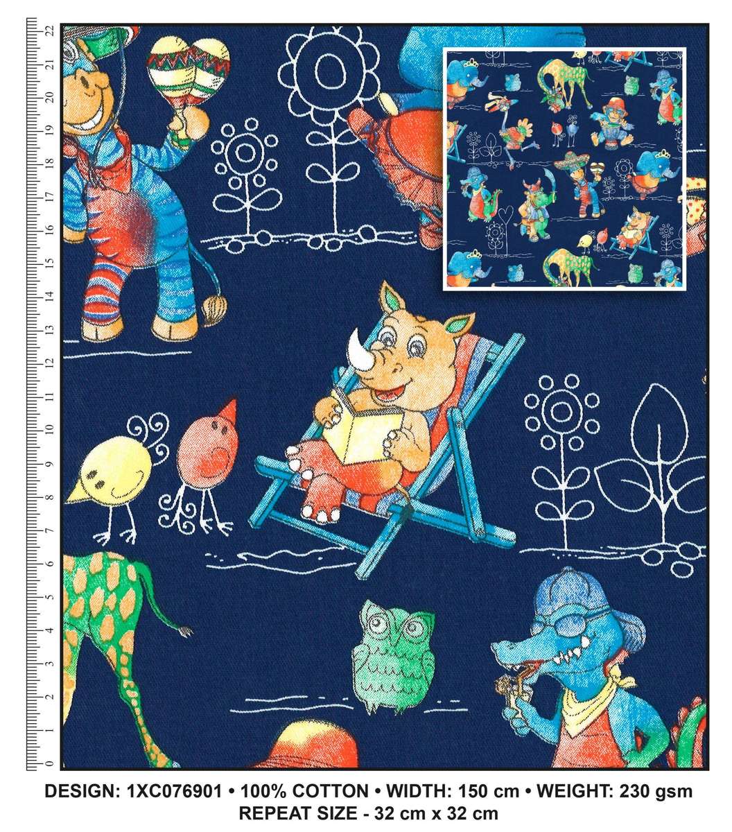 Da Gama 100% Cotton Fabrics Kidz Delight 1XC077502