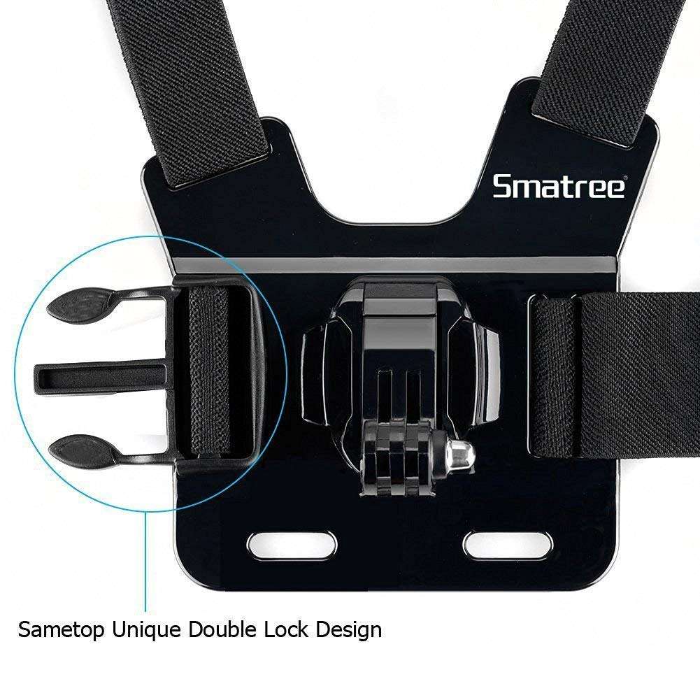 Smatree 9-in-1 Go Pro Accessories Kit with 3 Way Adjustable Tripod Pole for Gopro HD Hero 7/6/5/4/3+