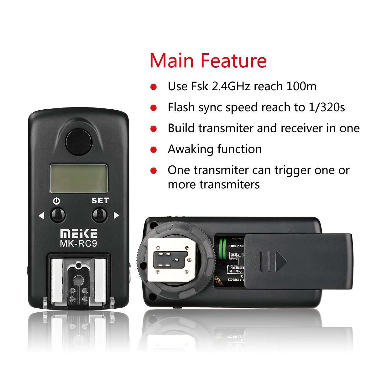 Meike MK-RC9 Wireless Flash Trigger for Nikon N1