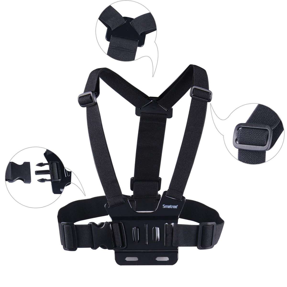 Smatree 9-in-1 Go Pro Accessories Kit with 3 Way Adjustable Tripod Pole for Gopro HD Hero 7/6/5/4/3+