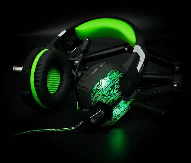 KOTION EACH G1000 Gaming Headset with 7 RGB LED Light - Green