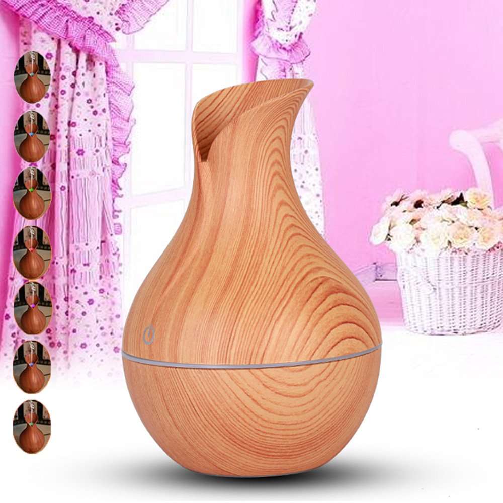 Ultrasonic Aroma Humidifier with color changing LED