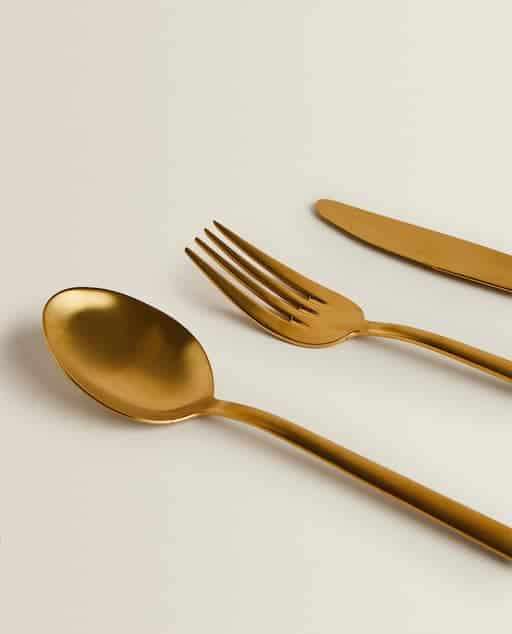 Gold Cutlery Set 3pc