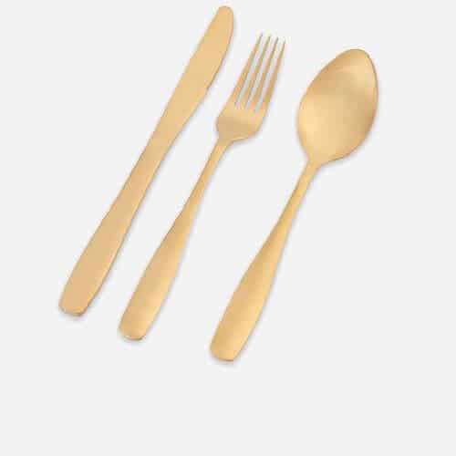Gold Cutlery Set 3pc