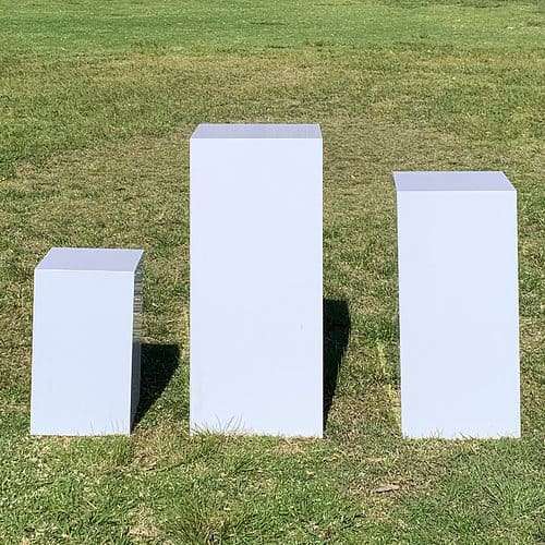Wooden Square Plinths 3pc