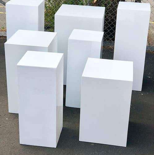 Wooden Square Plinths 3pc