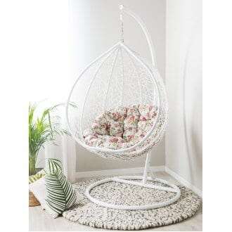 Swing Chair Basket White