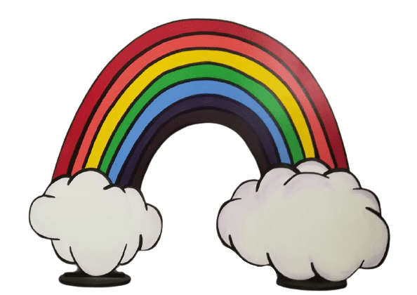 Rainbow Life Size Cut Out