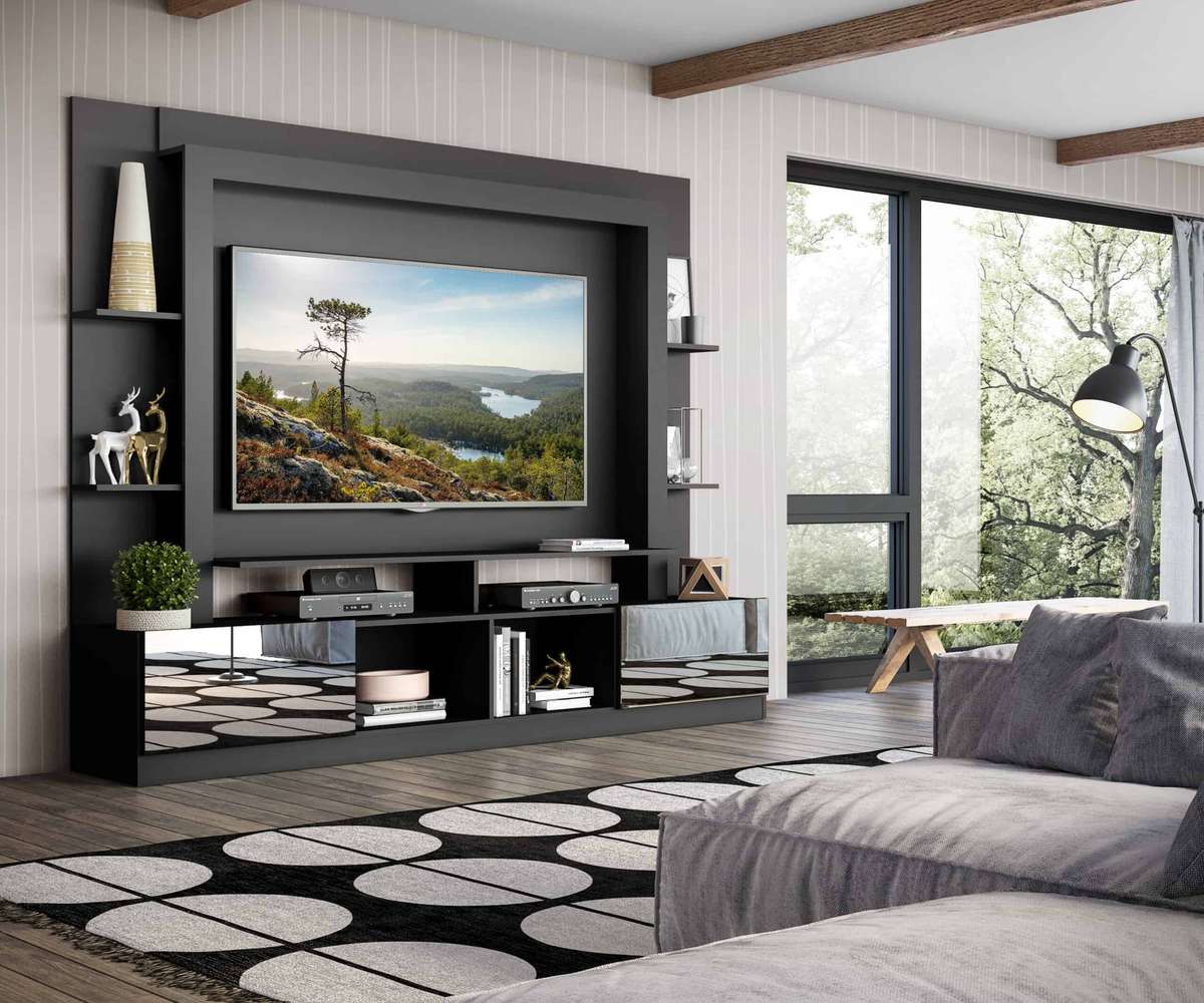 Moscow Deluxe TV Unit with Mirrors