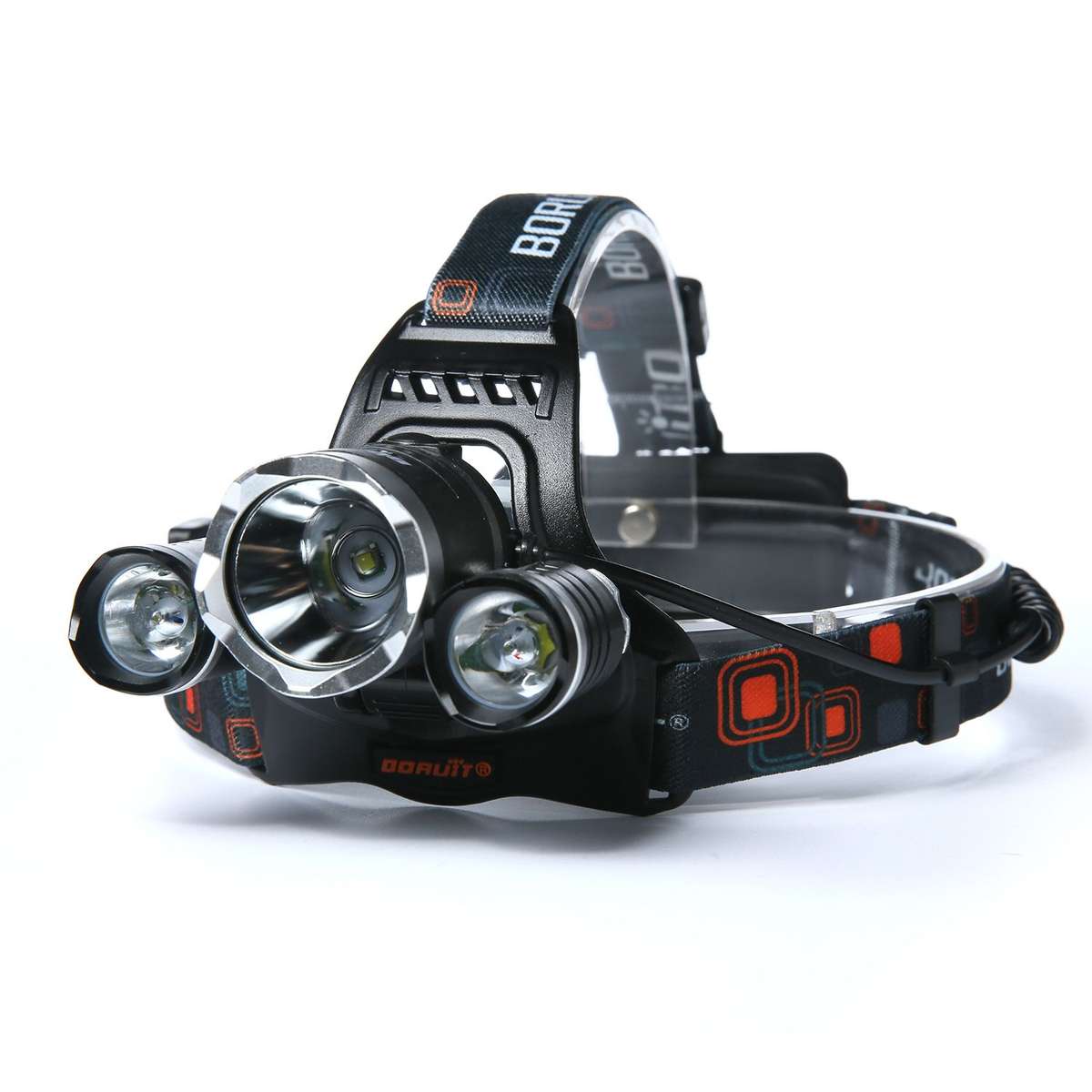 Stock from 6//High Headlamp 3X Cree T6 Boruit RJ-3000
