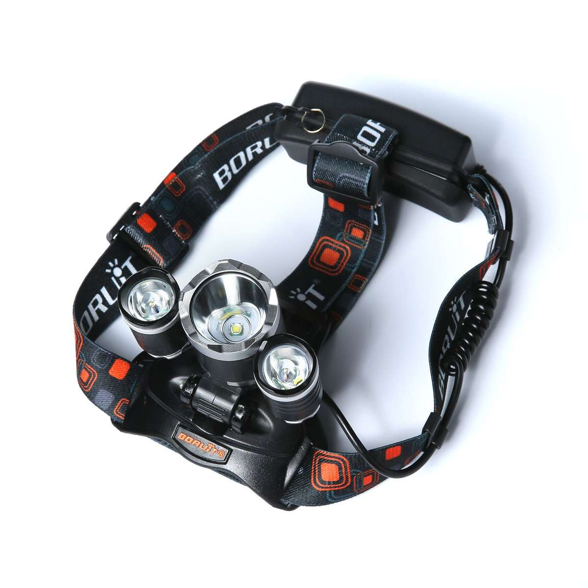 Stock from 6//High Headlamp 3X Cree T6 Boruit RJ-3000