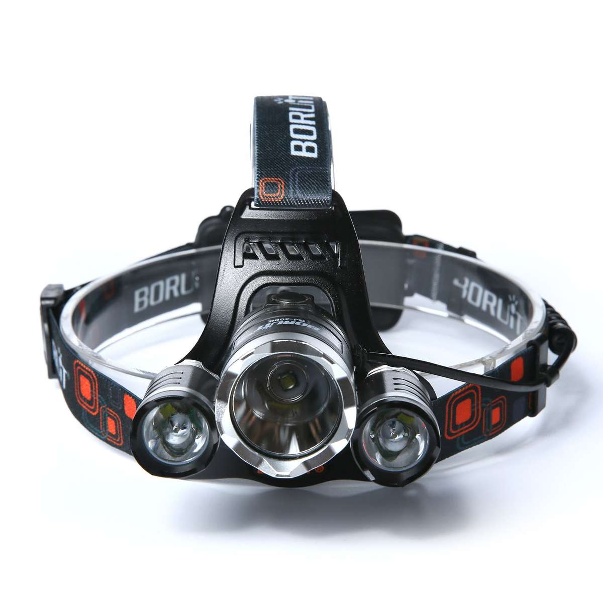 Stock from 6//High Headlamp 3X Cree T6 Boruit RJ-3000