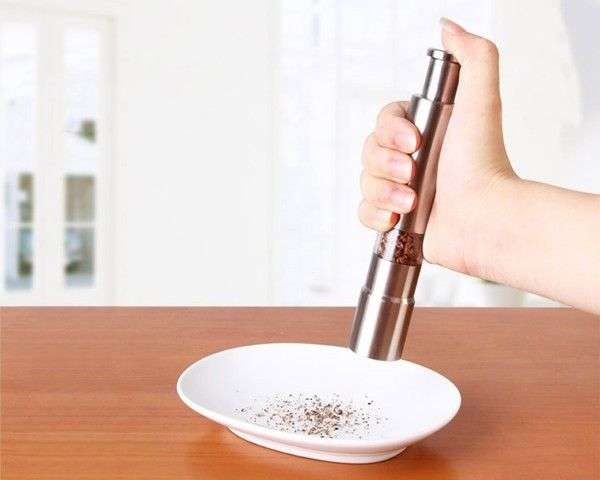 Manual Pepper Mill Salt Shakers One-handed Pepper Muller