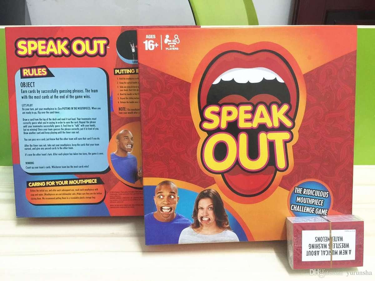 SPEAK OUT Party Card Game