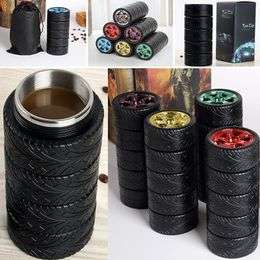 17cm Tyre Wheel Shaped Cup Stainless Steel Travel Coffee Cup