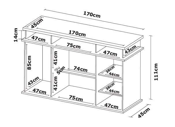 CHEST OF DRAWER (7 DRAWERS)