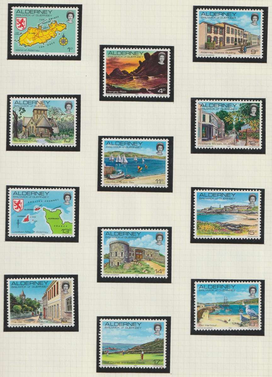 Alderney 1983 Cat# SG: A1/12, **