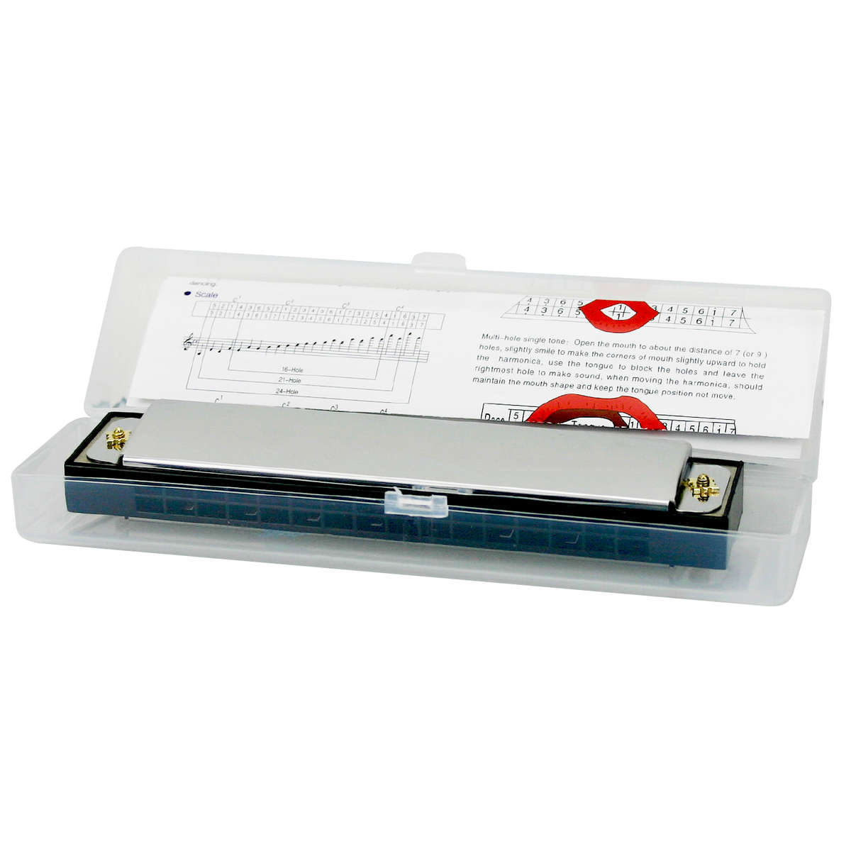 Metallic Colour Harmonica 16 Hole (150901)