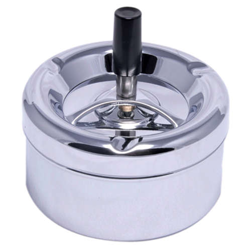 Spinning Ashtray - Chrome (11cm) (Ash019)