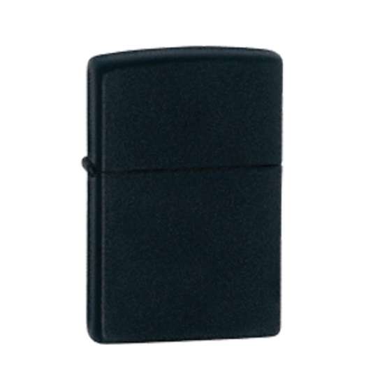 Zippo Lighter: Black matte plain without logo