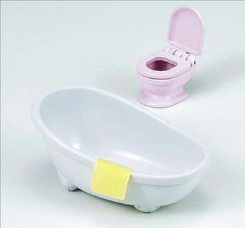 Sylvanian Toys: Bath and Toilet set