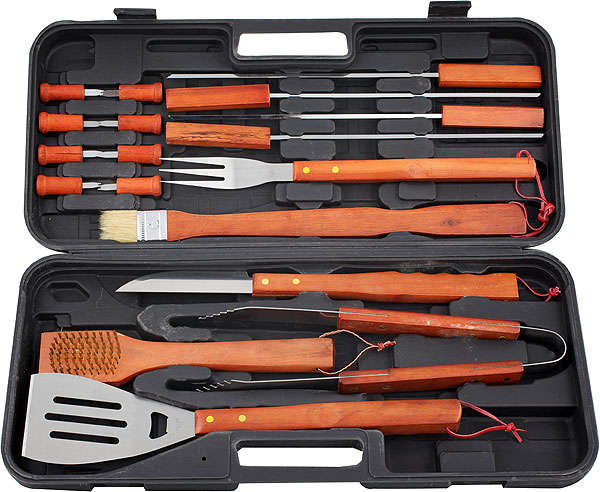 Braai Set - wooden (P144)