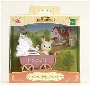 Sylvanian Toys: Chocolate Rabbit Twin set