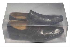 Clear shoe box large (set of 2)