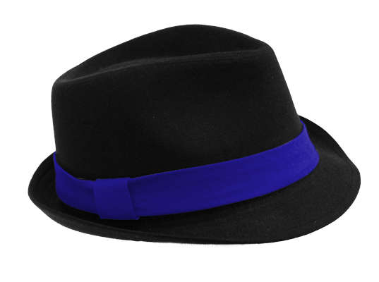 Fedora Hat - royal blue