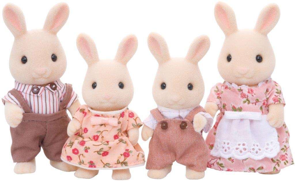 Sylvanian Toys: Milk Rabbit Family