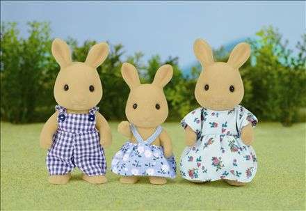Sylvanian Toys: Ocher Rabbit Familly