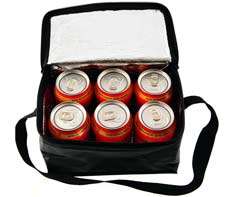PVC 6-can Cooler - black (P808B)