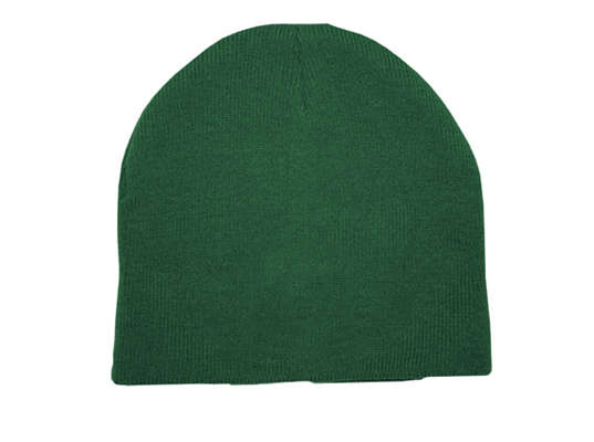 Skull Beanie - bottle green