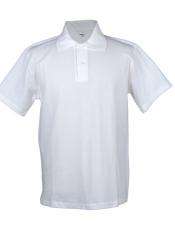 VicBay Unisex Classic Polo - white