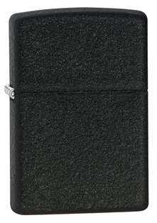 Zippo Lighter: Black Crackle