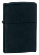 Zippo Lighter: Black matte plain without logo