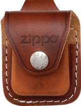 Zippo Leather Pouch with Loop - Brown