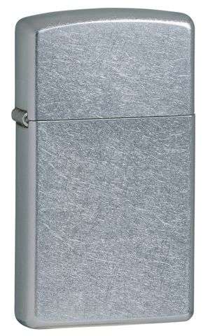 Zippo Lighter: Street chrome, matte