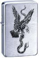 Zorro Lighter: Br Chrome Eagle/Snake