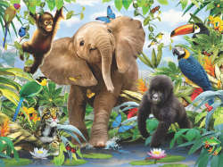 Junior Jungle (300pc Super 3D Puzzle)