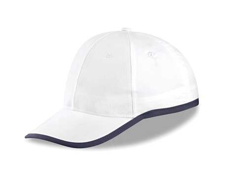 US Basic New Jersey 6 Panel Cap - white (CAP-1009)