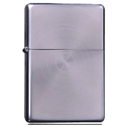 Zorro Lighter: Brushed Circular Silver