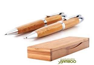 Unity Bamboo pen and pencil set